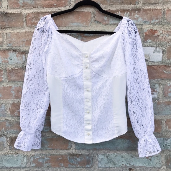puff sleeve peasant top